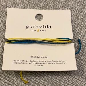 Puravida charity: water bracelet